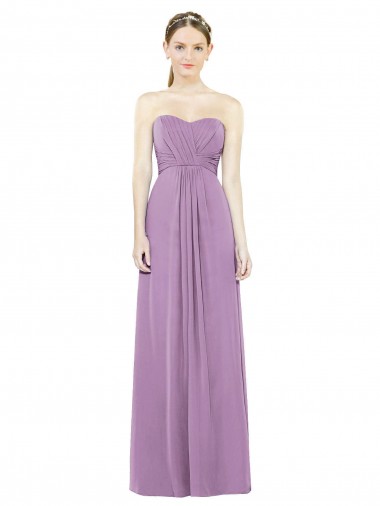 Dark Lavender Sweetheart Sleeveless A-Line Bridesmaid Dress Windon