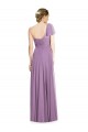 Dark Lavender Sweetheart Flutter Sleeves Open Back A-Line Formal Dress / Bridesmaid Dress Windon