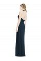 Dark Navy V-Neck Sleeveless Open Back A-Line Formal Dress / Bridesmaid Dress Windon