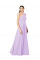 Lilac One Shoulder Sleeveless Sheath Formal Evening Gown / Bridesmaid Dress Windon