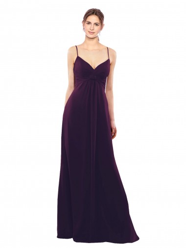 Grape Sweetheart Sleeveless Open Back A-Line Formal Dress / Bridesmaid Dress Windon