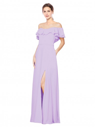 Lilac Strapless Sleeveless Low Back A-Line Bridesmaid Dress Windon