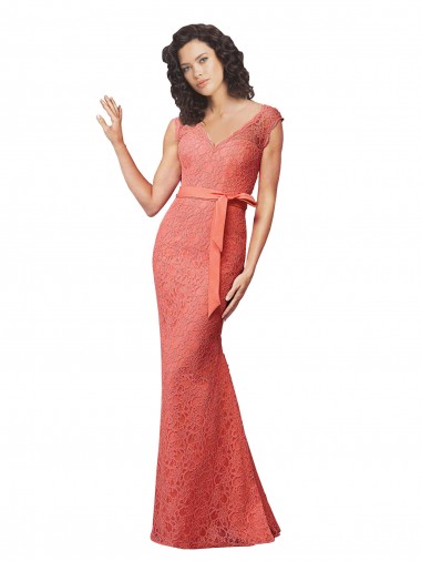 V-Neck Sleeveless Open Back Mermaid Bridesmaid Dress Windon
