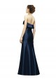 Dark Navy Strapless Sleeveless Mermaid Bridesmaid Dress Windon
