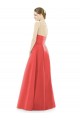 Firecracker Jewel Neck Sleeveless A-Line Bridesmaid Dress Windon
