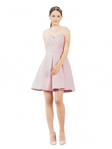 Pink Sweetheart Sleeveless A-Line Evening Gown / Bridesmaid Dress Windon