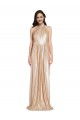 Gold High Neck Sleeveless Sheath Formal Evening Gown / Prom Dress / Bridesmaid Dress Windon
