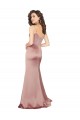 Dusty Pink V-Neck Sleeveless V-Back Sheath Black Tie Evening Gown / Prom Dress / Bridesmaid Dress Windon