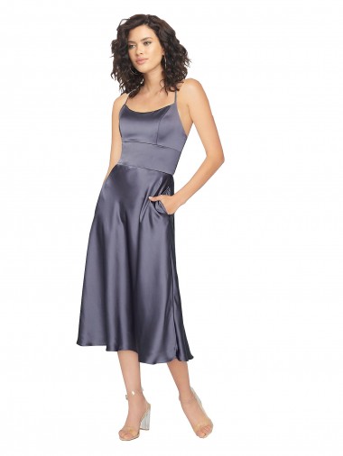 Dusk Scoop Neck Sleeveless Keyhole Back A-Line Prom Dress / Bridesmaid Dress Windon
