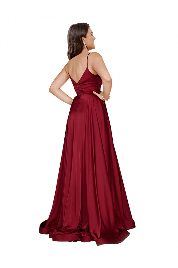 French Blue Sweetheart Sleeveless Low Back A-Line Black Tie Evening Gown / Prom Dress / Bridesmaid Dress Windon