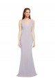 Arctic Lilac V-Neck Sleeveless Keyhole Back Mermaid Formal Evening Gown / Prom Dress / Bridesmaid Dress Windon