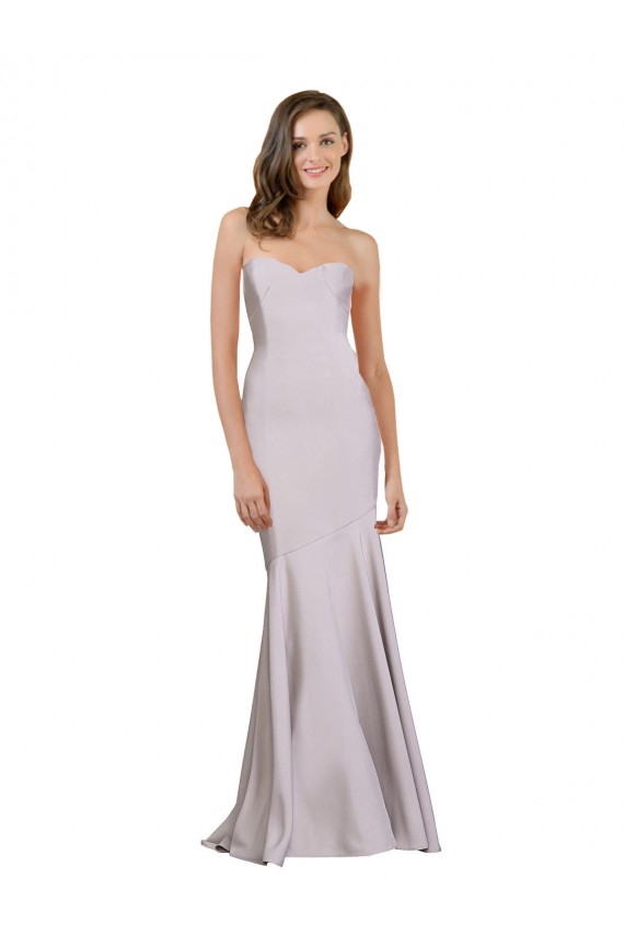 Arctic Lilac Strapless Sleeveless Mermaid Prom Dress / Bridesmaid Dress Windon