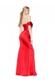 Red High Neck Sleeveless Stretch Satin Mermaid Formal Evening Gown / Prom Dress / Bridesmaid Dress Windon