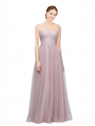 Light Lilac Sweetheart Sleeveless A-Line Bridesmaid Dress / Evening Dress Windon