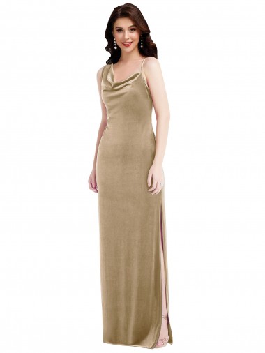 Champagne One Shoulder Sleeveless Sheath Black Tie Evening Gown / Prom Dress / Bridesmaid Dress Windon